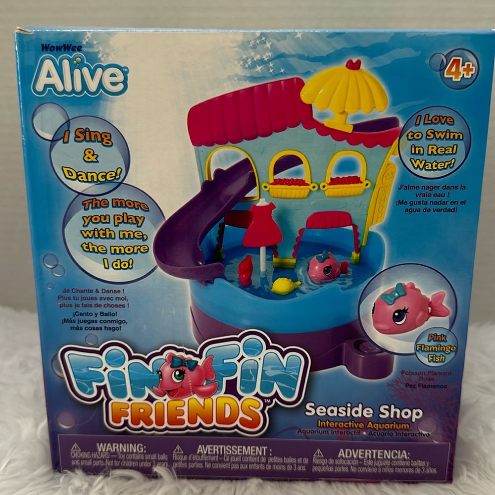 New Fin Fin Friends interactive Aquarium Seaside Shop - Picture 2 of 16
